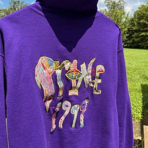 The Prince Estate Official & Approved Purple Rain Zip Jacket Hoodie Sweatshirt